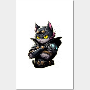 Vigilante Cat Dark Avenger Superhero Posters and Art